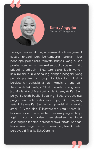 Mobile - Shoutouts Section - Tantry Anggrita