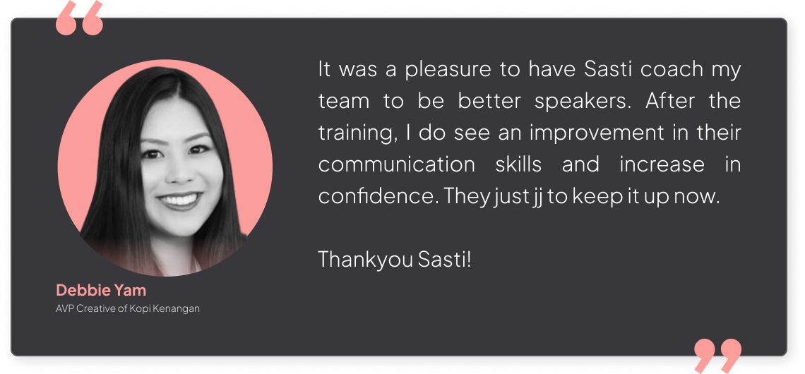 Shoutouts Section - Debbie Yam