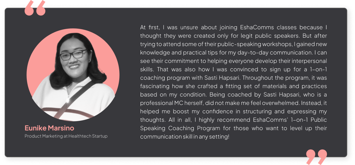 Shoutouts Section - Eunike Marsino