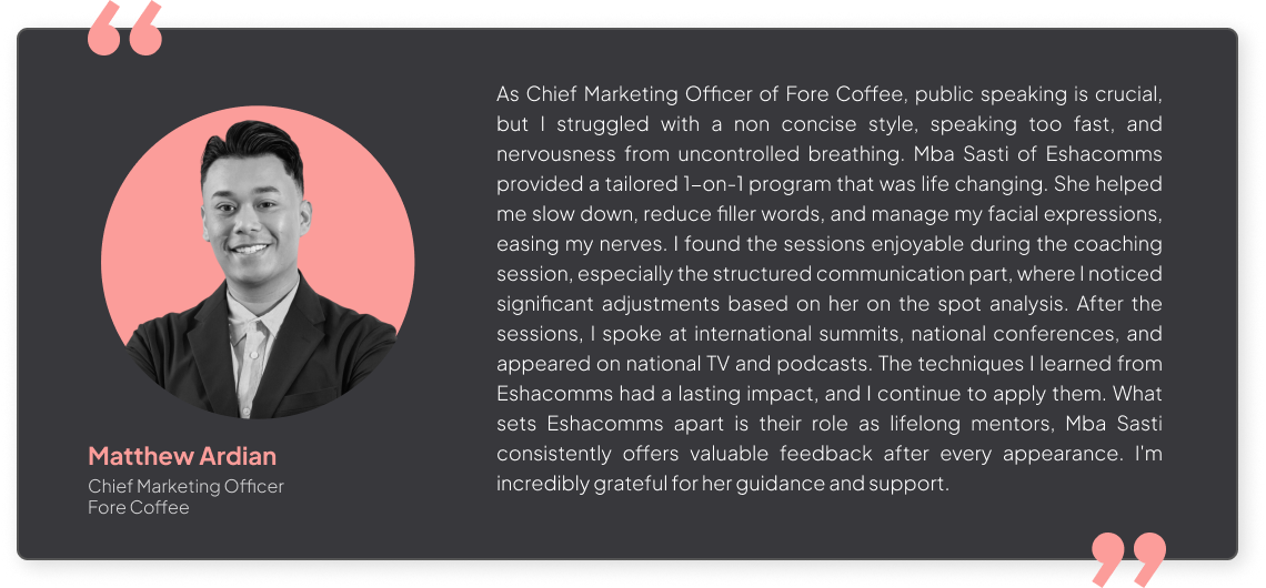 Shoutouts Section - Matthew Ardian - Fore