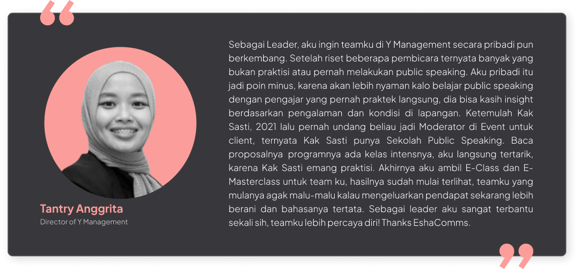 Shoutouts Section - Tantry Anggrita